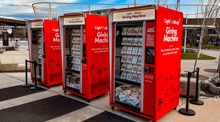 Light The World Machines in Downtown Daybreak