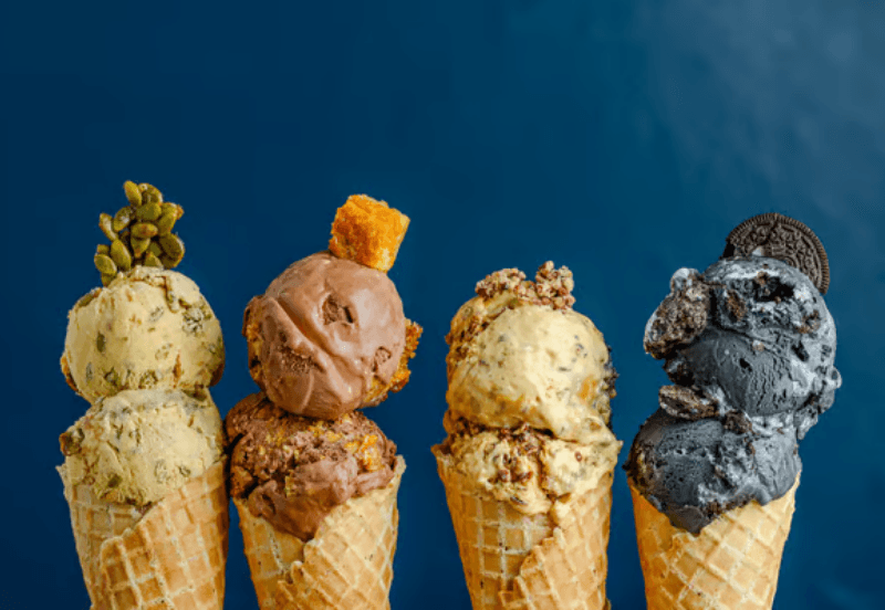 Rockwell Ice Cream Company ice cream cones