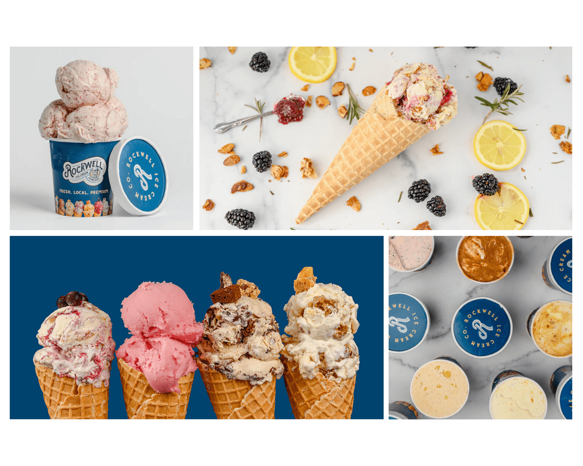 Rockwell Ice Cream Company Collage