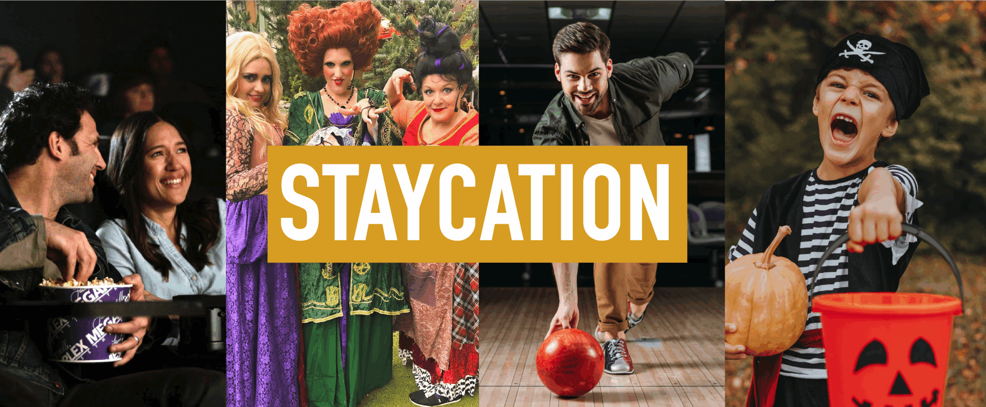 Staycation Banner: movies & events